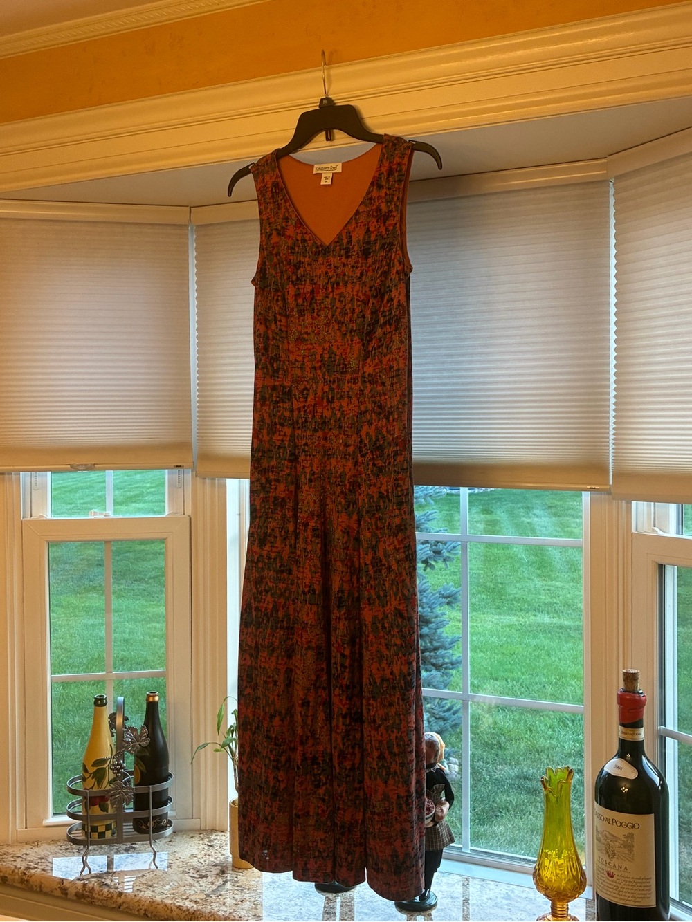 Coldwater Creek Sleeveless V-Neck Multi Print